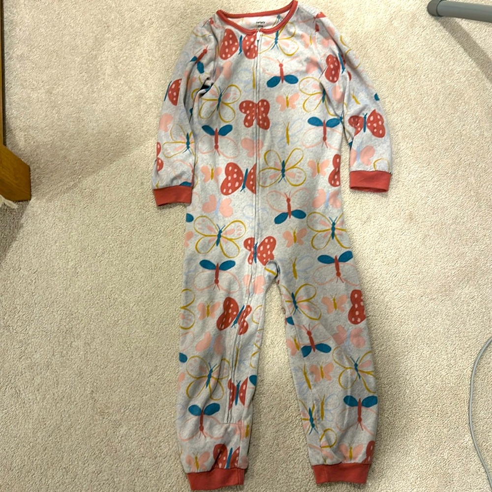 Carters, sock-less one piece jammie, Size 7